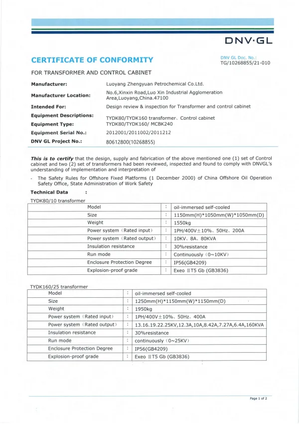 Transformer Certificate-1