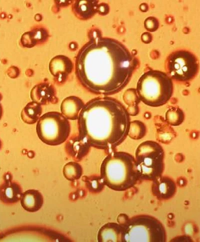 Tahe crude oil after water injection and mixing